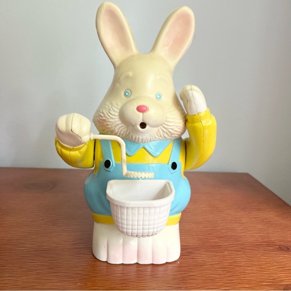 Vintage 1995 Gemmy Bubble Blowing Rabbit Animated Easter Decoration Kid’s Toy - Picture 1 of 8
